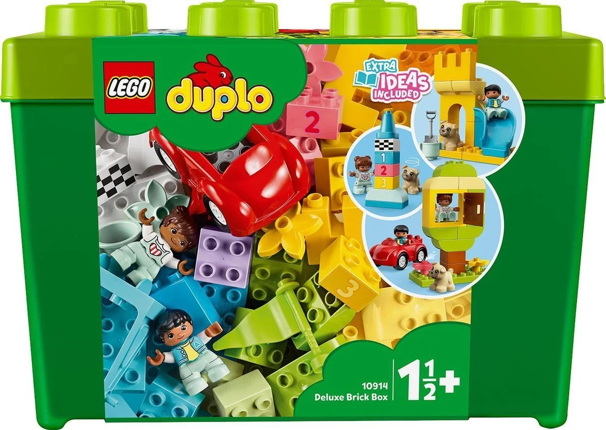 Duplo blokken set in een bewaarbox voor jonge kinderen van 1.5 jaar
