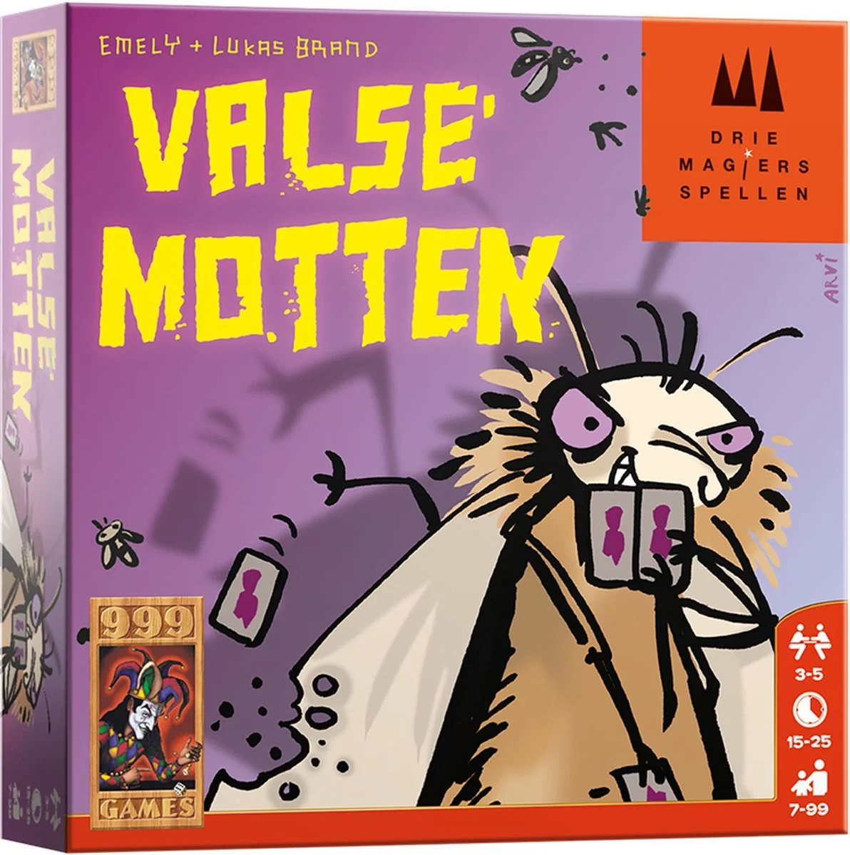 Valse Motten - kaartspel. Chaotisch, grappig en simpele regels.