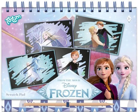 Disney Frizen Doeboek 25 delig. Met krasplaten, stickers en kleurpagina's