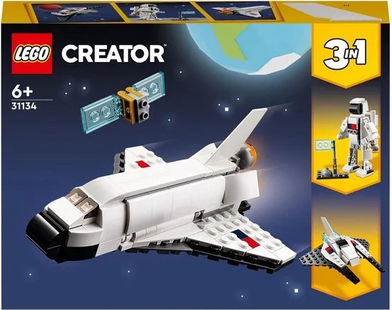 LEGO Creator 3in1 space shuttle - bouw een raket, ruimte shuttle of maanlander met deze set.