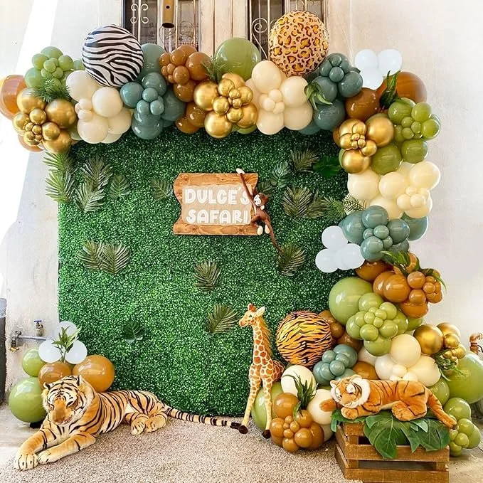 Ballonnenboog kit jungle thema voor een leuk kinderfeestje