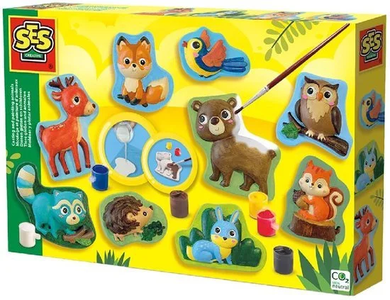 SES bosdieren gips gieten