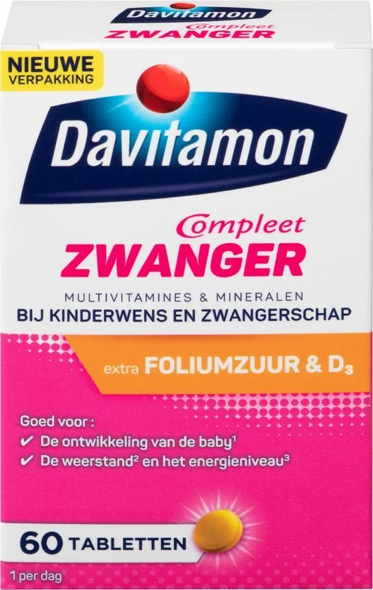 Davitamon zwanger compleet met foliumzuur voor je zwangerschap