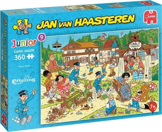 Jan van Haasteren Junior met leuke Max en Moritz uit de Efteling. Met 360 stukjes.