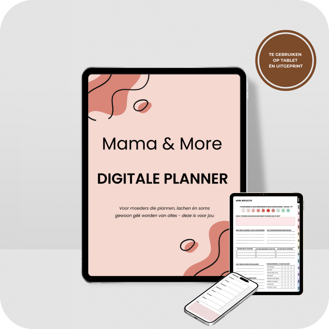 Mockup digitale planner Mama & More