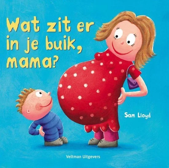Boekje voor zwangeren met andere kinderen 'wat zit er in je buik mama?'