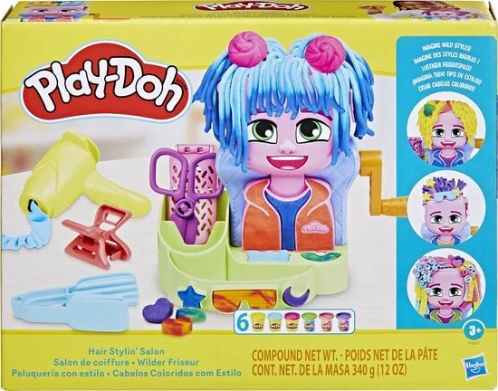 Play-Doh haarsalon speelset incl. 6 potjes play-doh