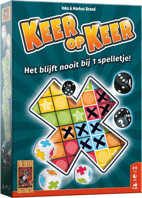 Keer op keer Dobbelspel - spannend en verslavend dobbelspel voor het hele gezin.