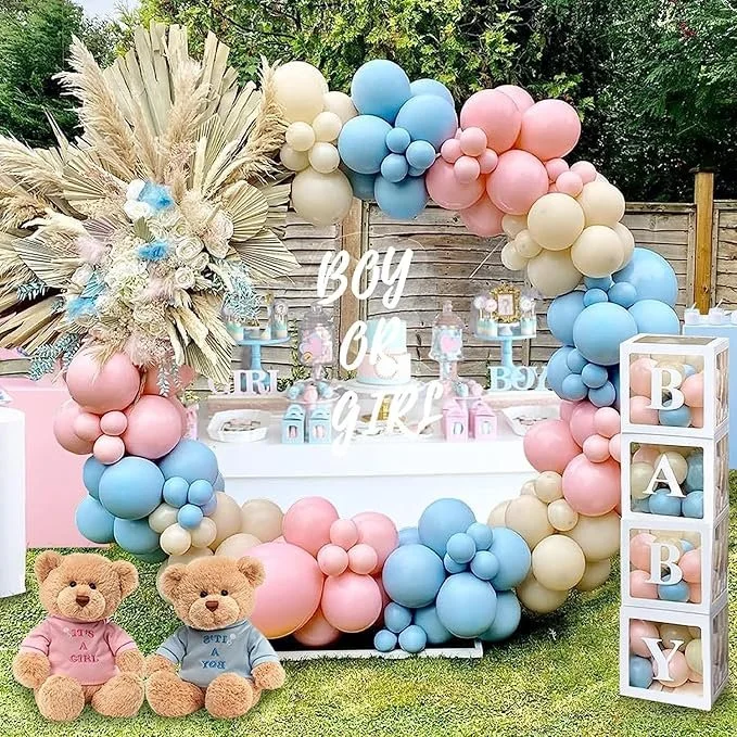 Gender reveal ballonnenboog - complete set