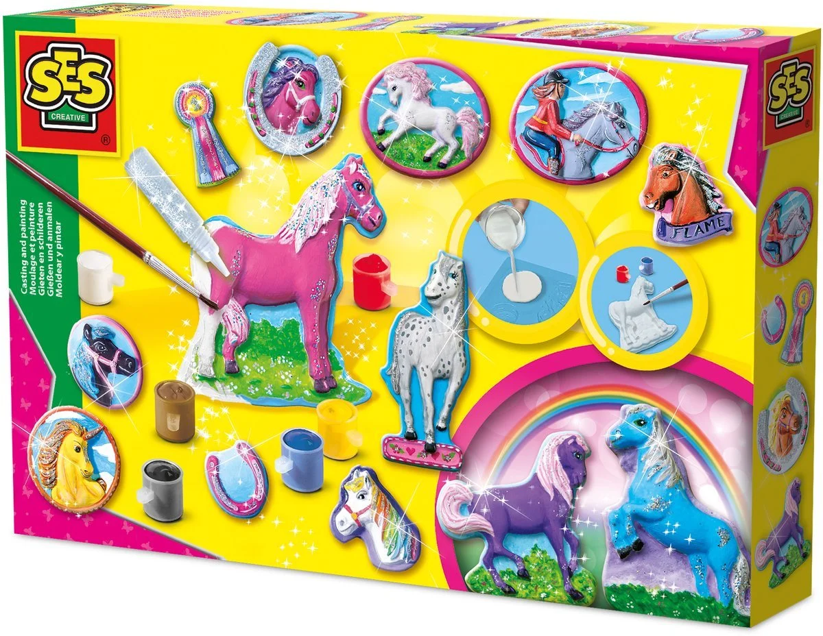 SES Creative - Gieten en schilderen fantasie paarden. Vanaf 5 jaar.