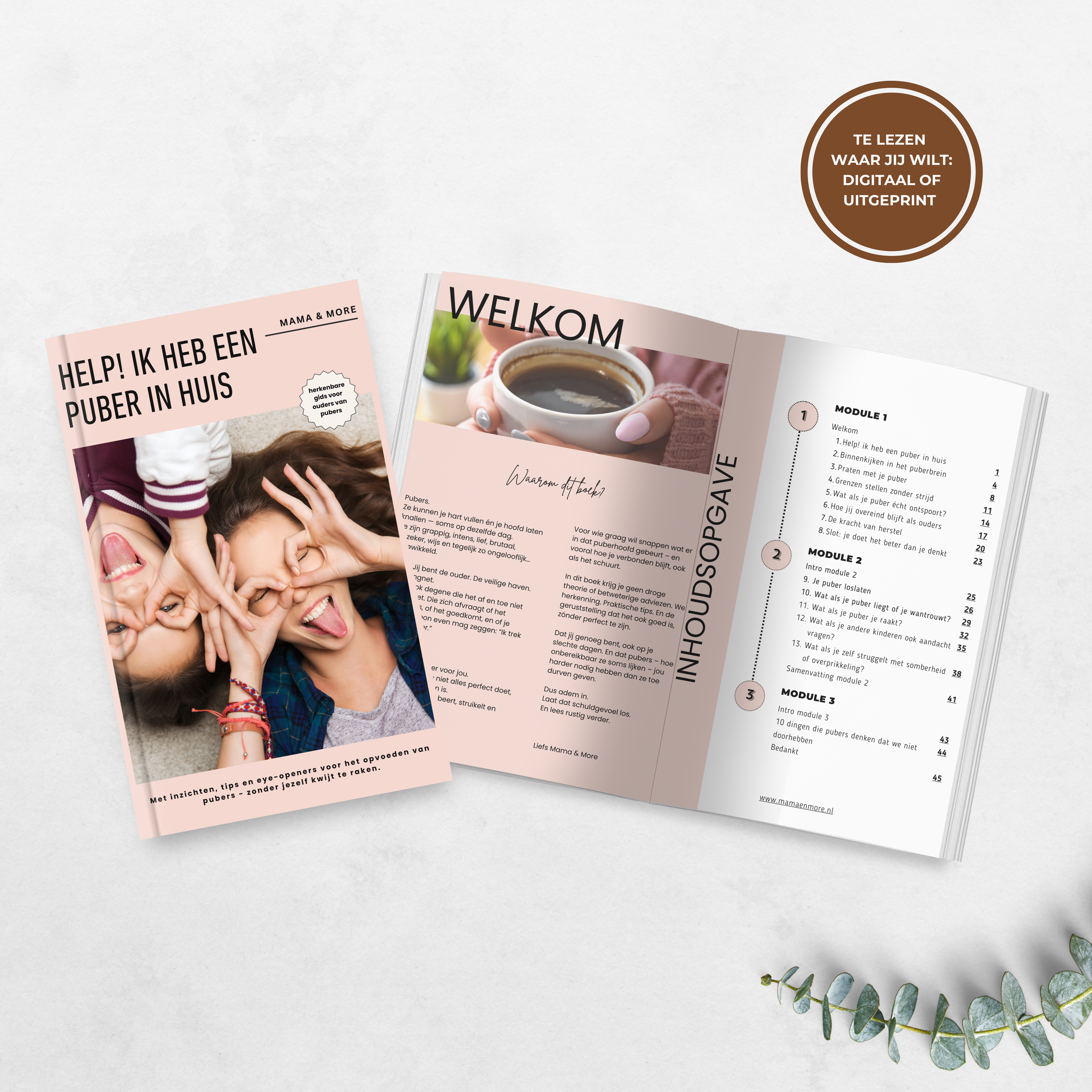 Mockup werkboek Help! ik heb een puber in huis