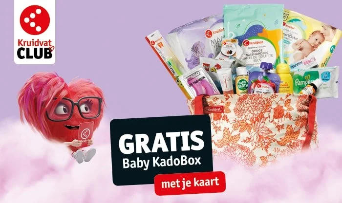 Gratis baby kadobox Kruidvat