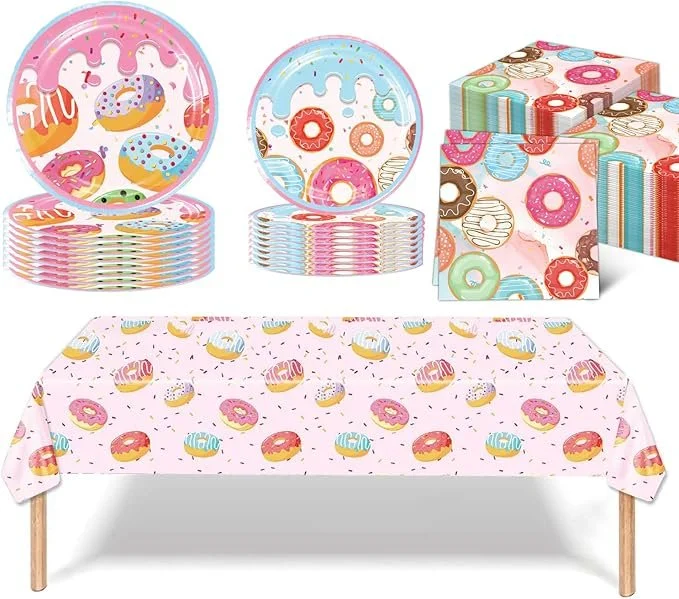 Donut party servies - 10 gasten