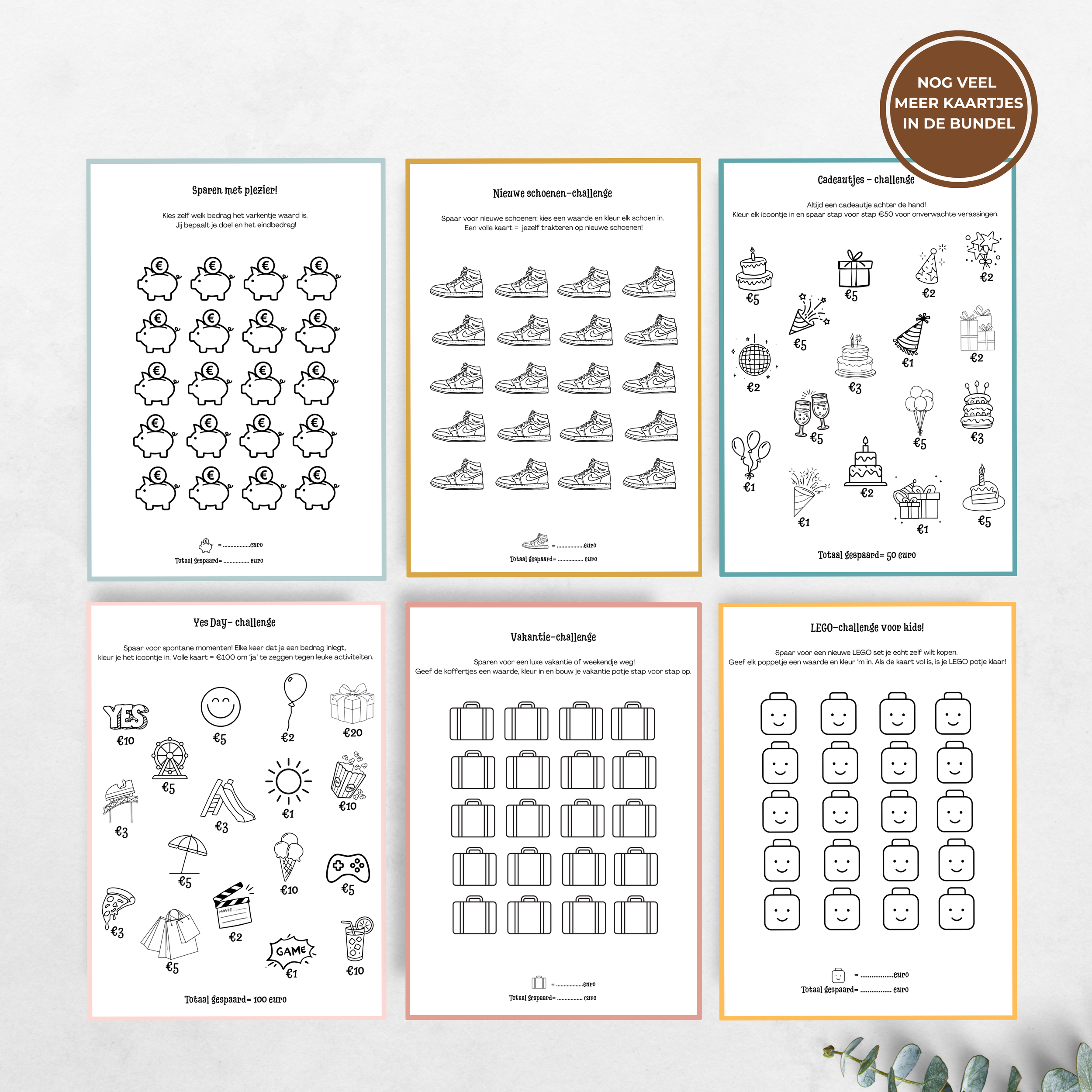 Mockup spaar challenge kaarten