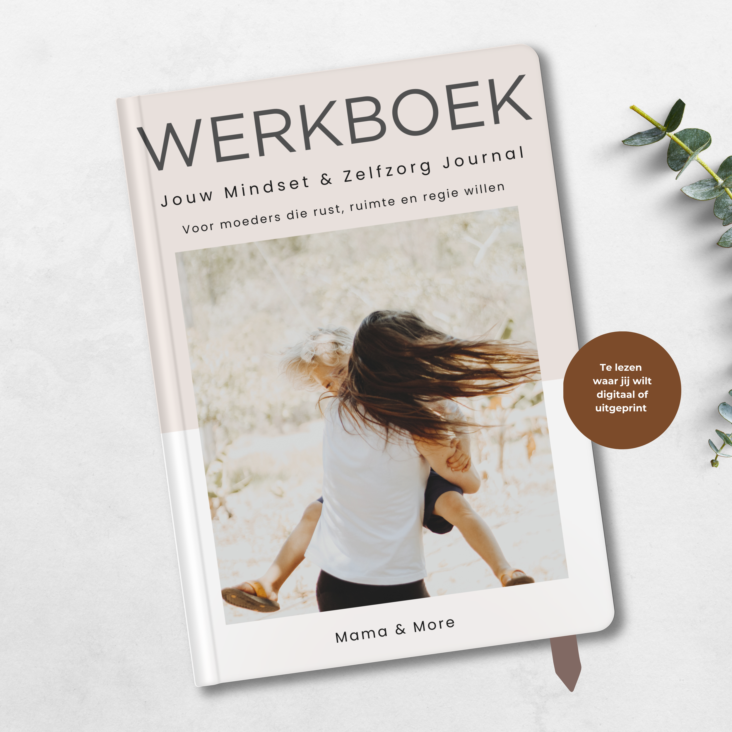 Mockup werkboek jouw mindset en zelfzorg journal