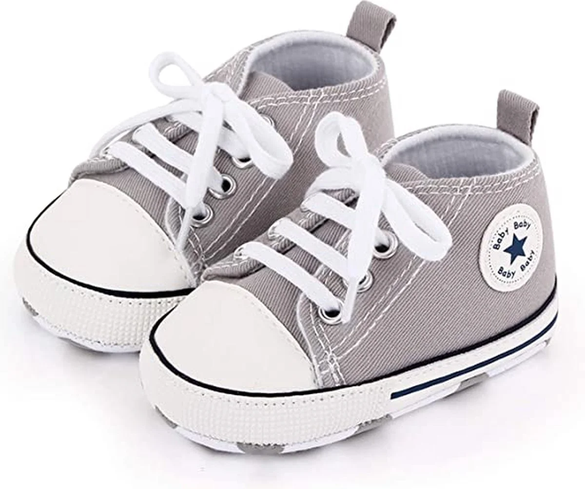 Grijze baby sneakers maat 20-21