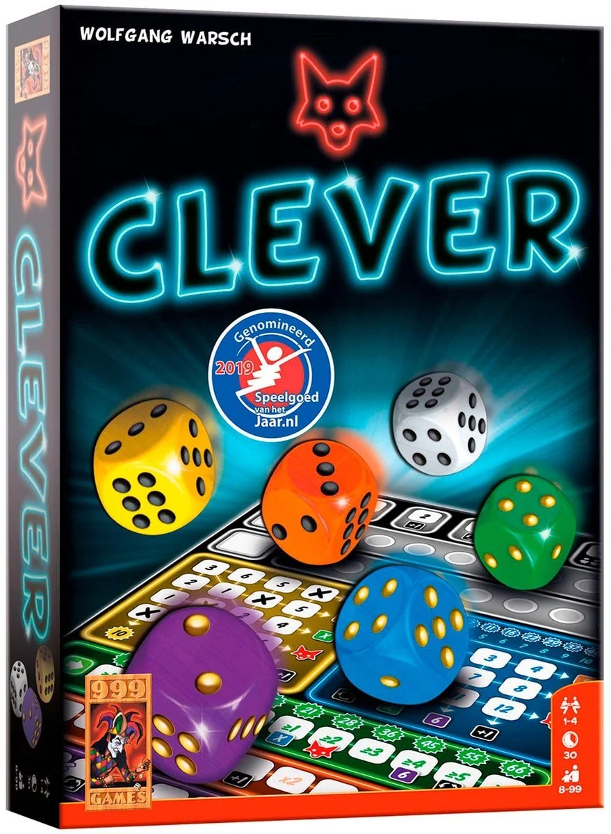 Clever - Dobbelspel. Strategisch dobbelspel.