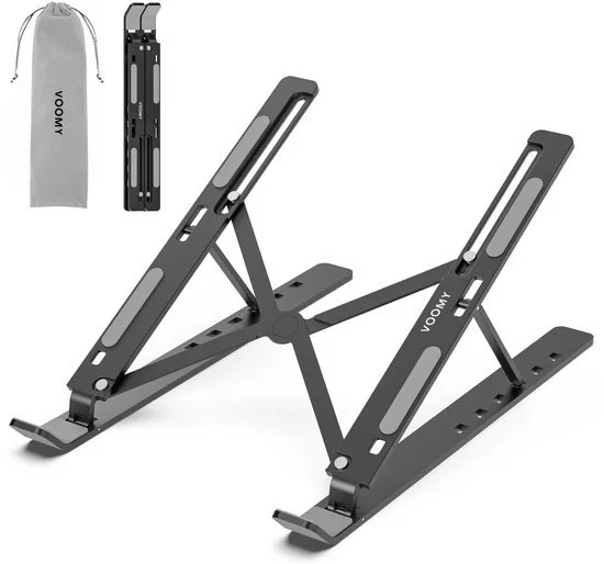 Ergonomisch, verstelbaar en stevig aluminium laptopstandaard