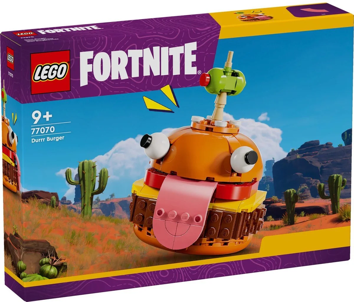 LEGO Fortnite Burger. Met grappige details en herkenbare stijl. Vanaf 9 jaar.