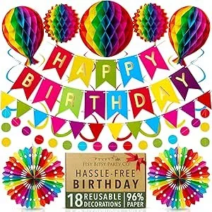 Happy Birthday decoratieset - herbruikbaar