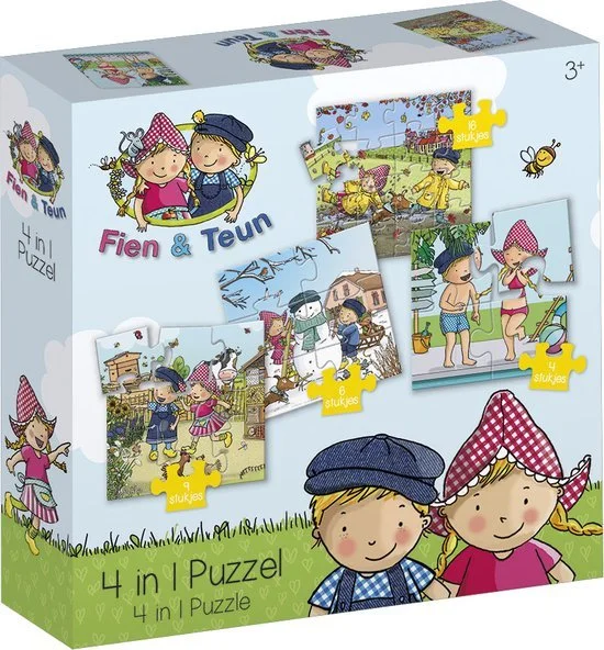 Fien & Teun puzzel 4 in 1