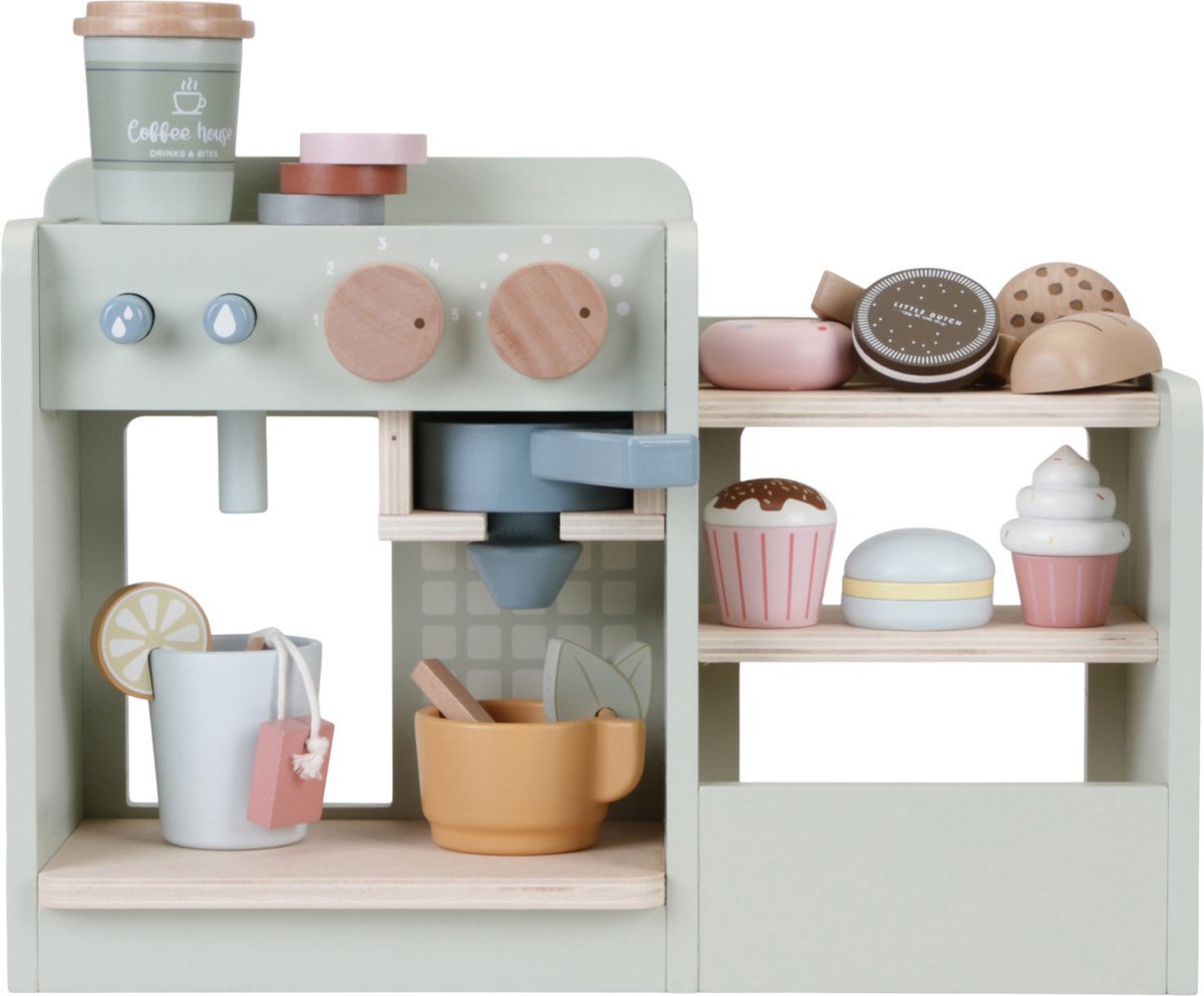 Little Dutch koffiehoek FSC hout. Voor uren speelplezier. vanaf 2 jaar.