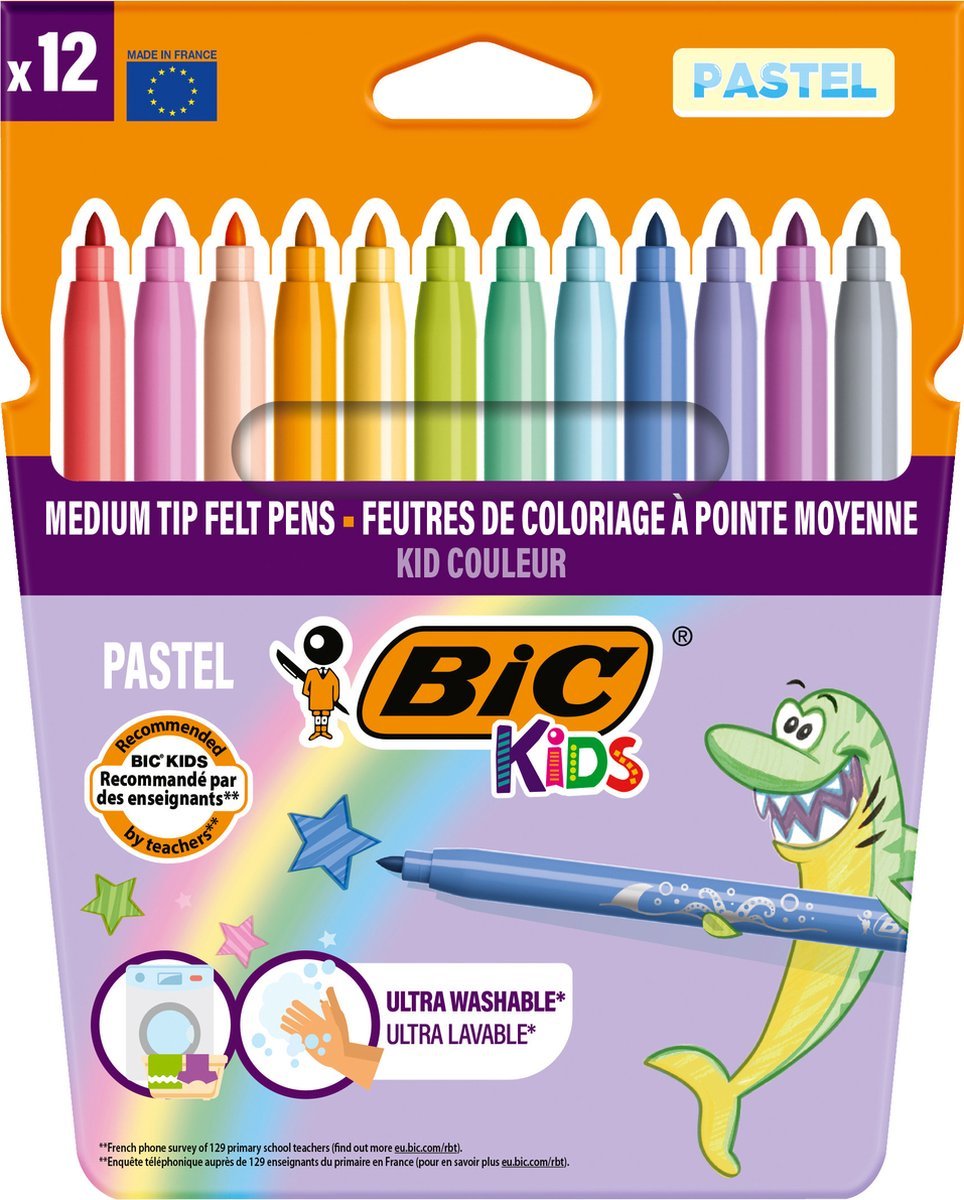 BIC Pastel kids stiften 12 stuks