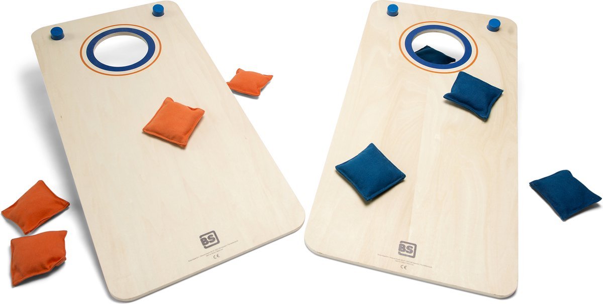 Houten Cornhole werpspel - daag vrienden uit met dit klassieke werpspel met pittenzakjes