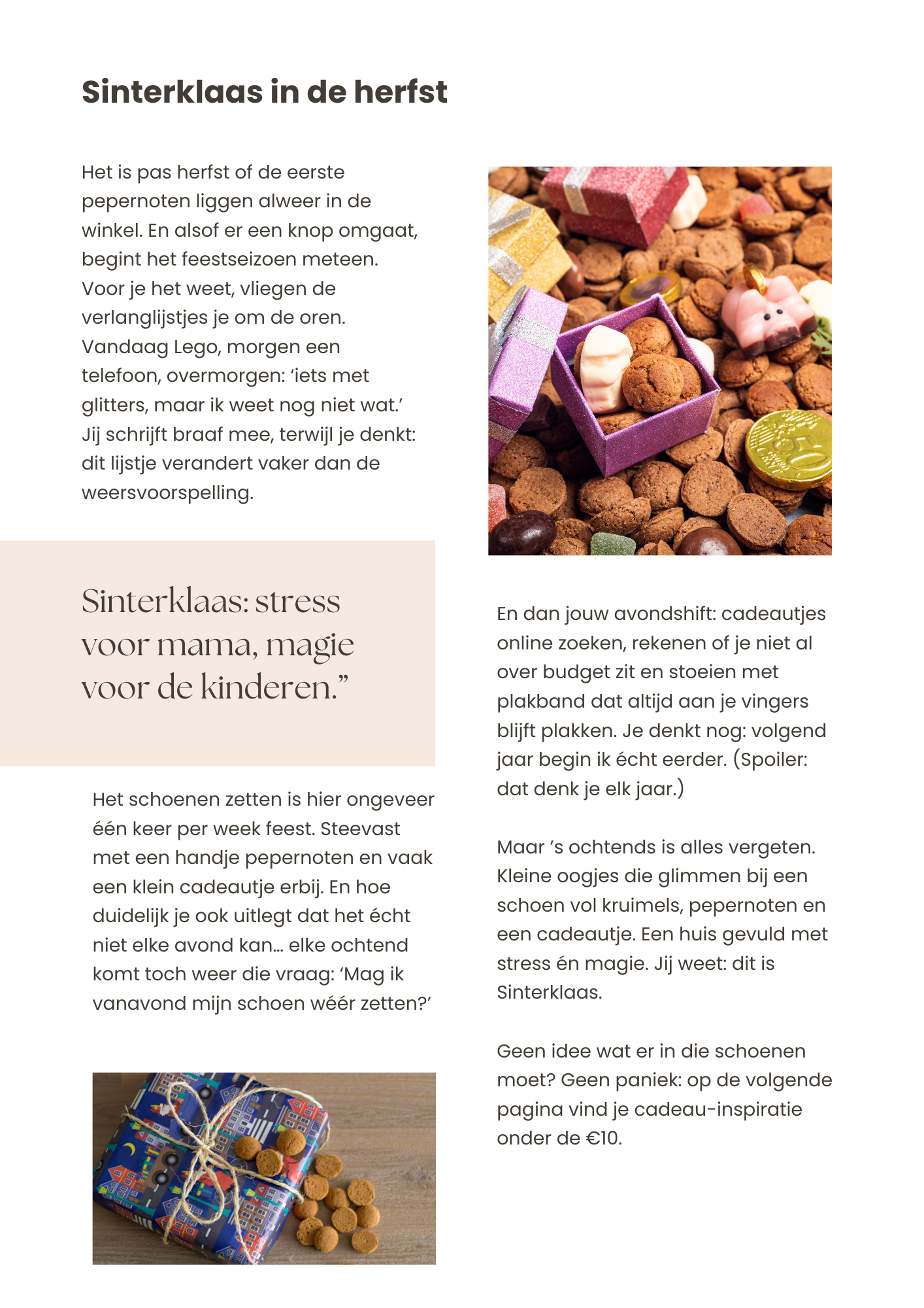 Sinterklaas in de herfst blog pagina