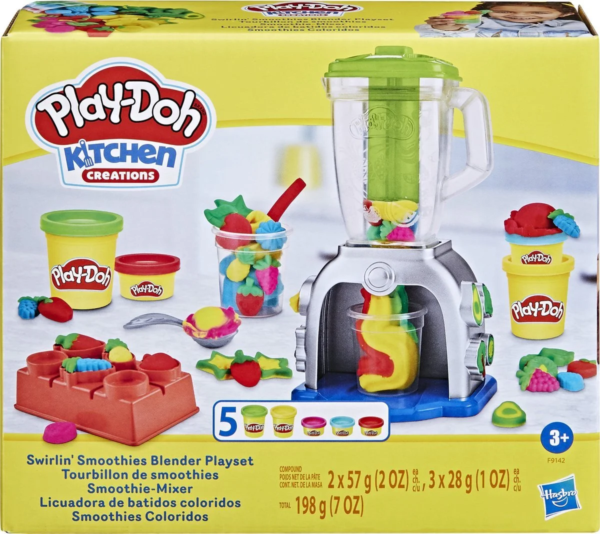 Play-Doh smoothie blender met 5 potjes klei