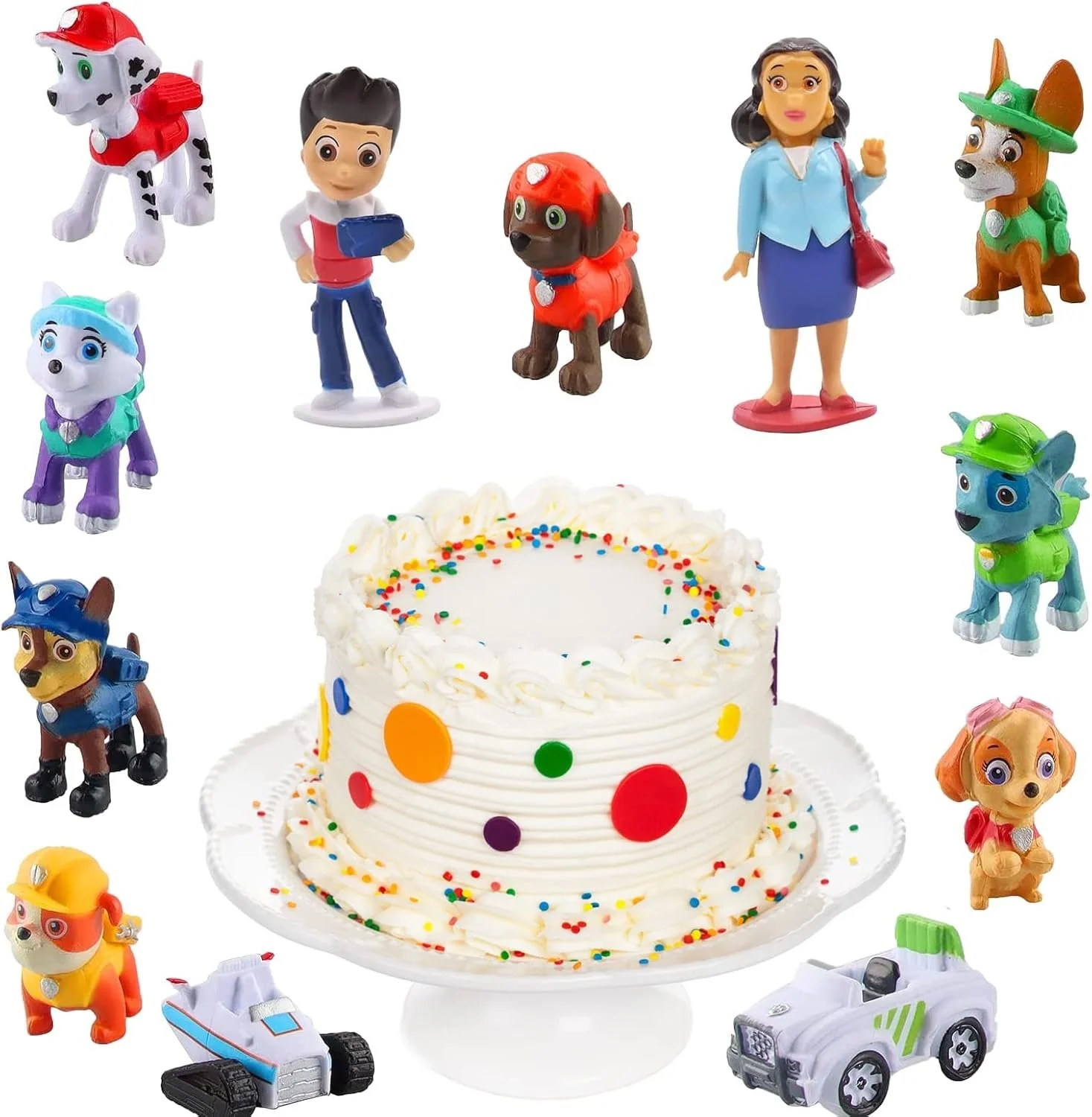 Paw Patrol taartdecoratie - 12 figuren