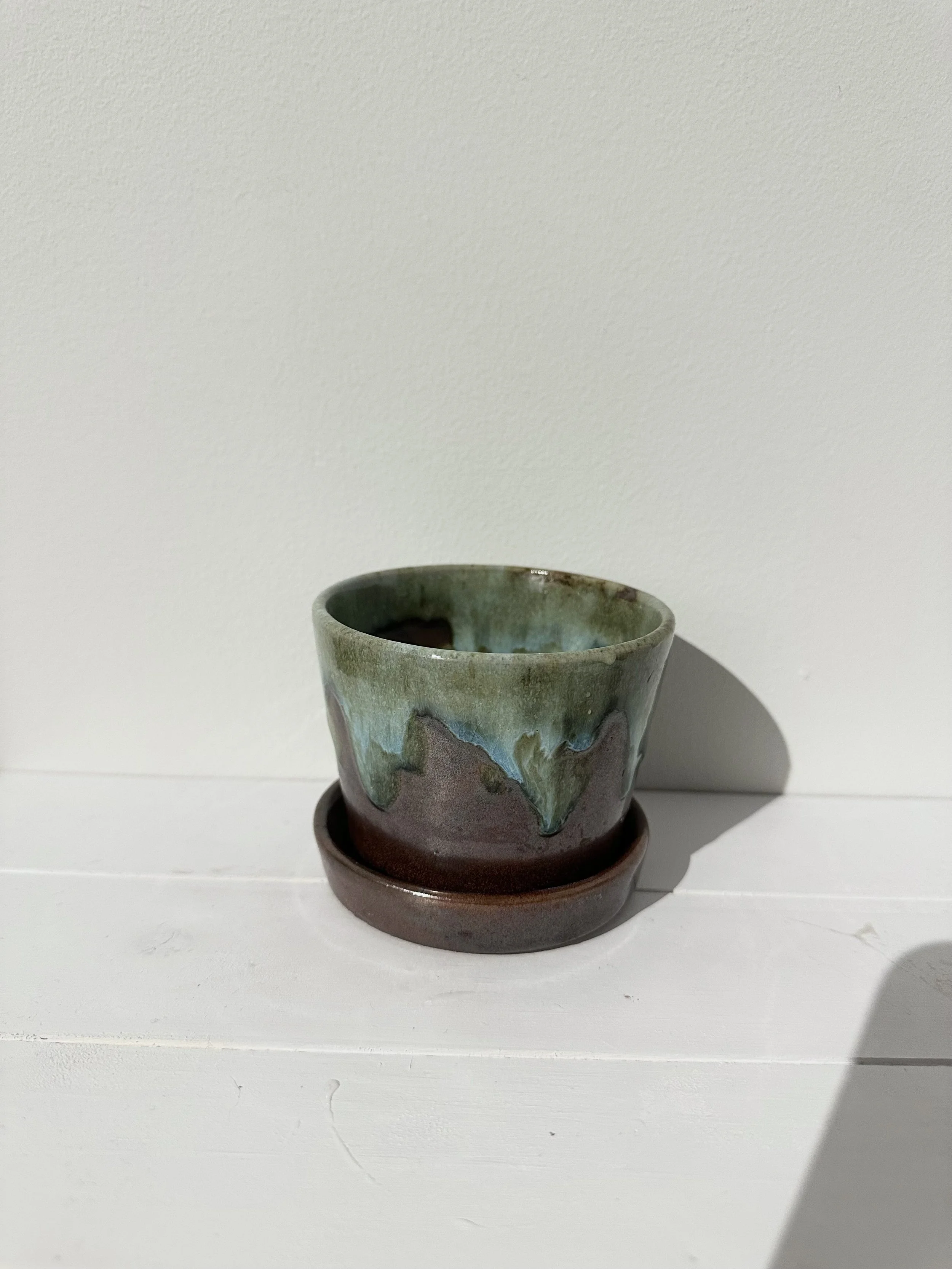 Kaki/Oribe Planter (Small)