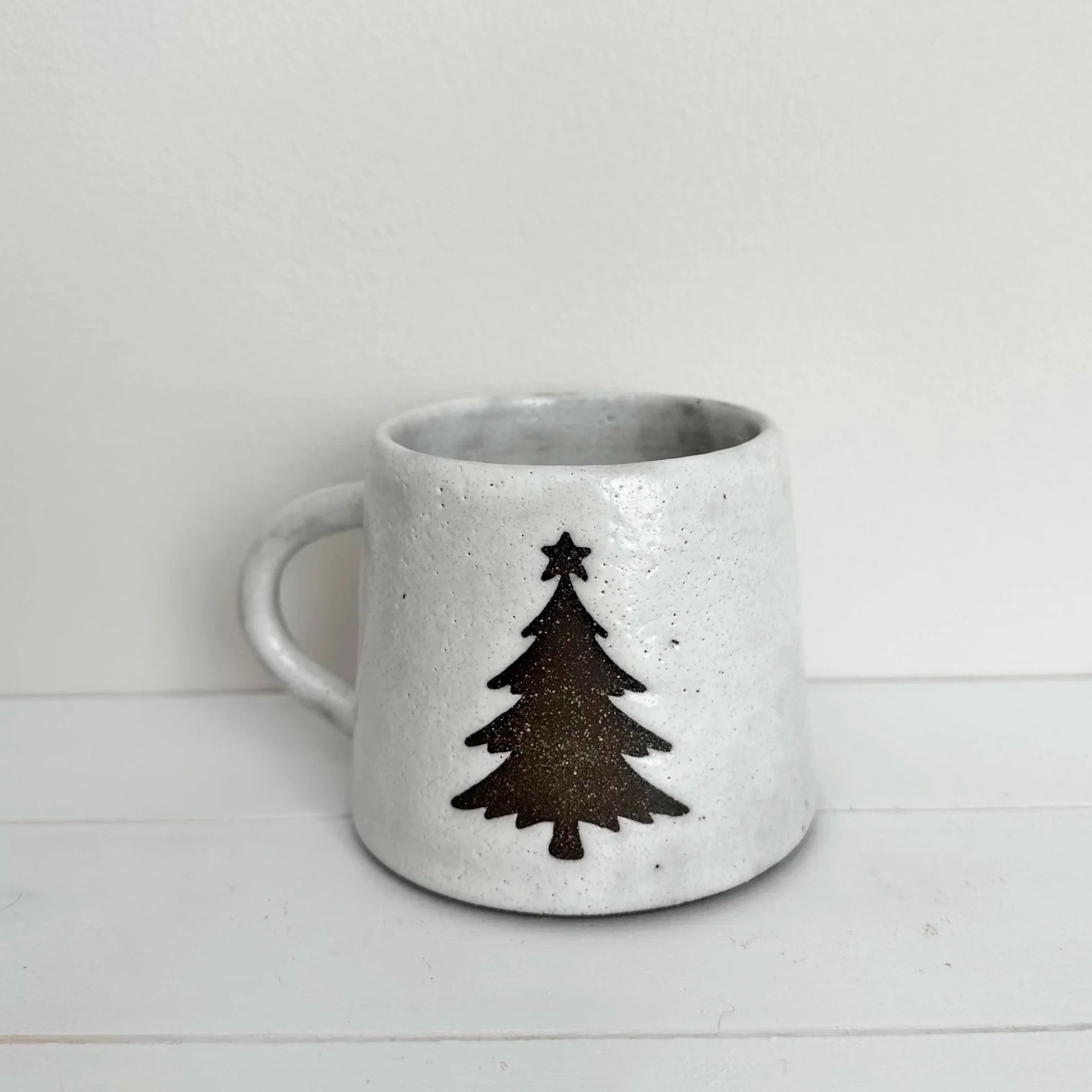 White Christmas Tree Mug