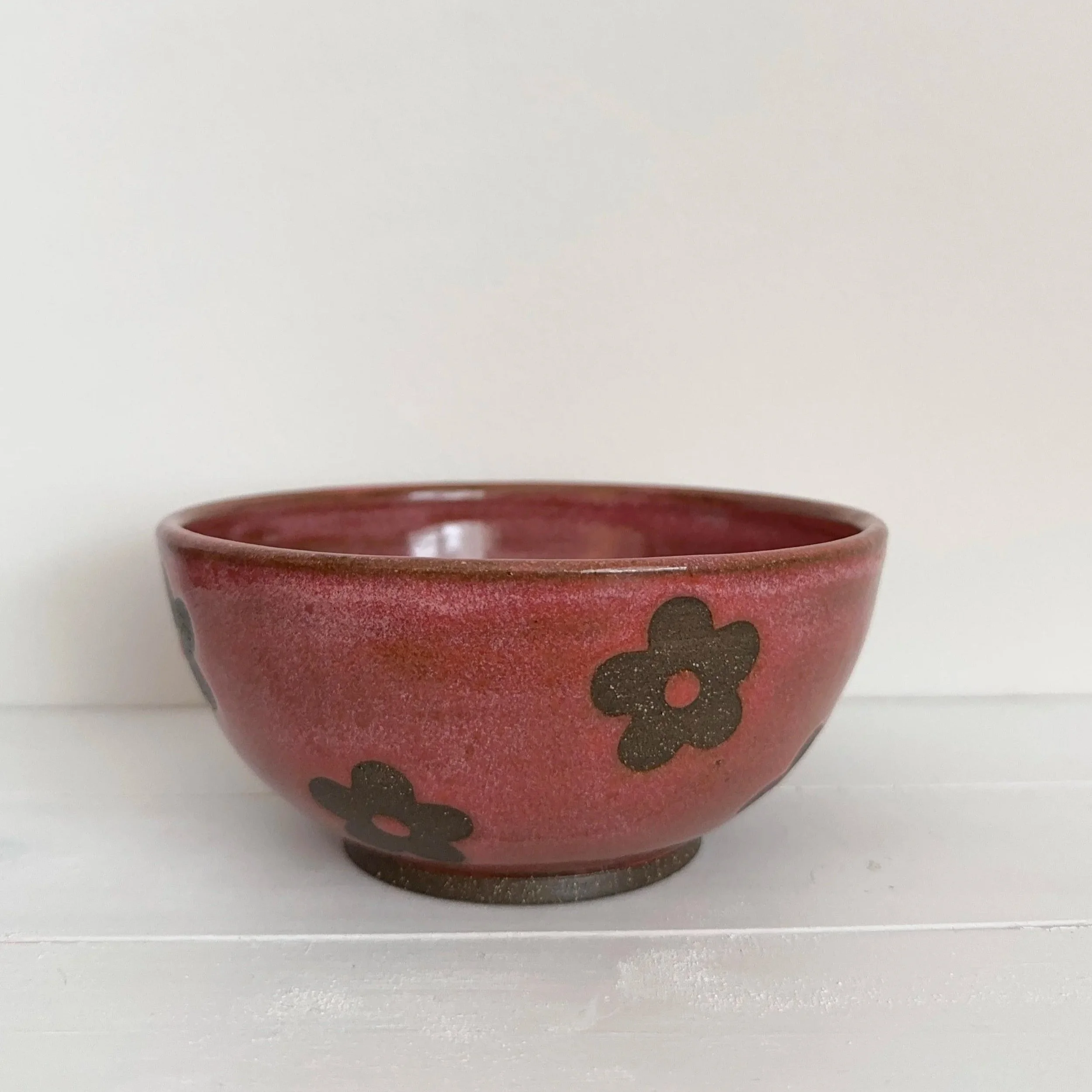 Pink Flower Bowl