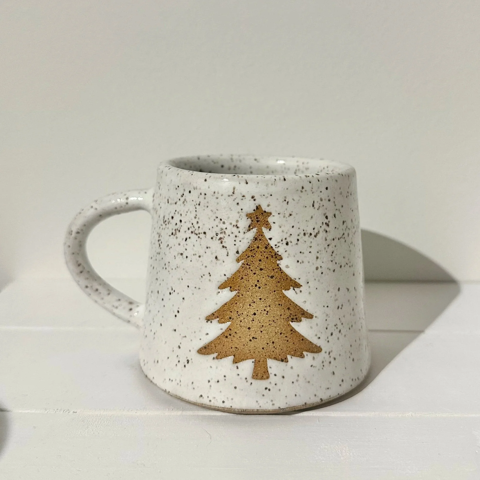 Christmas Tree Mug (on Speckled Tan)
