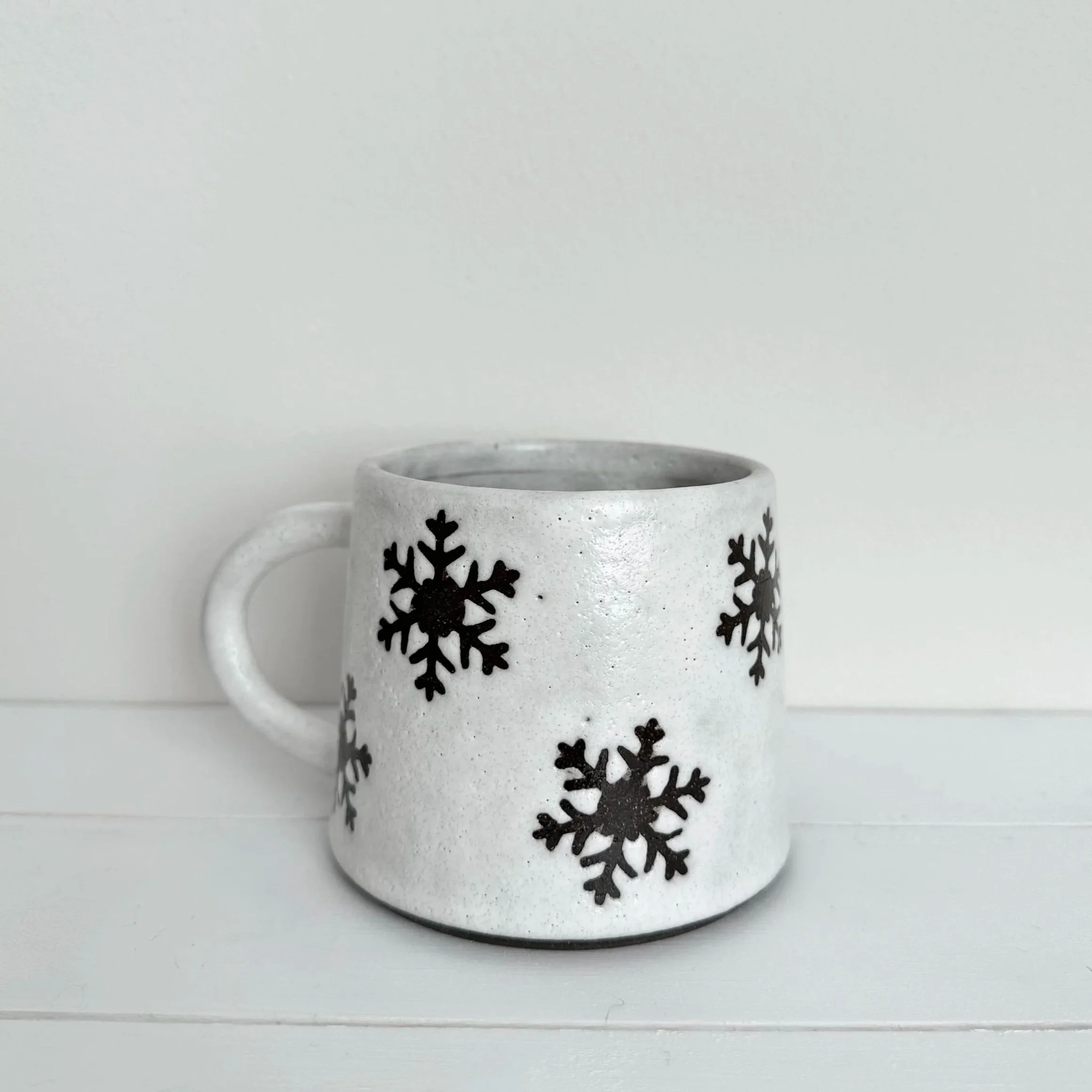 White Snowflake Mug