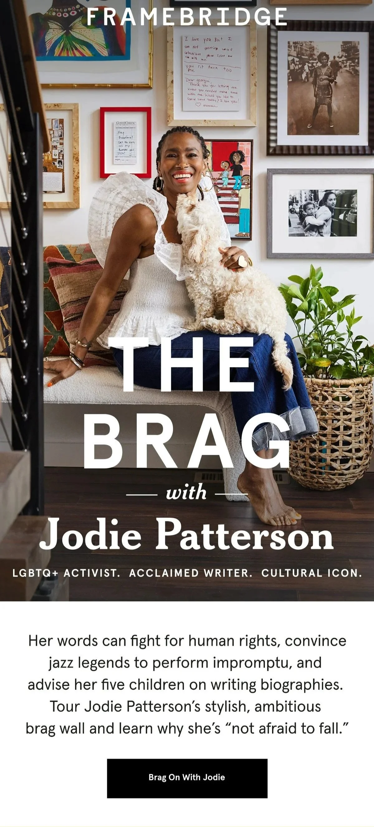 The Brag brand campaign for Framebridge