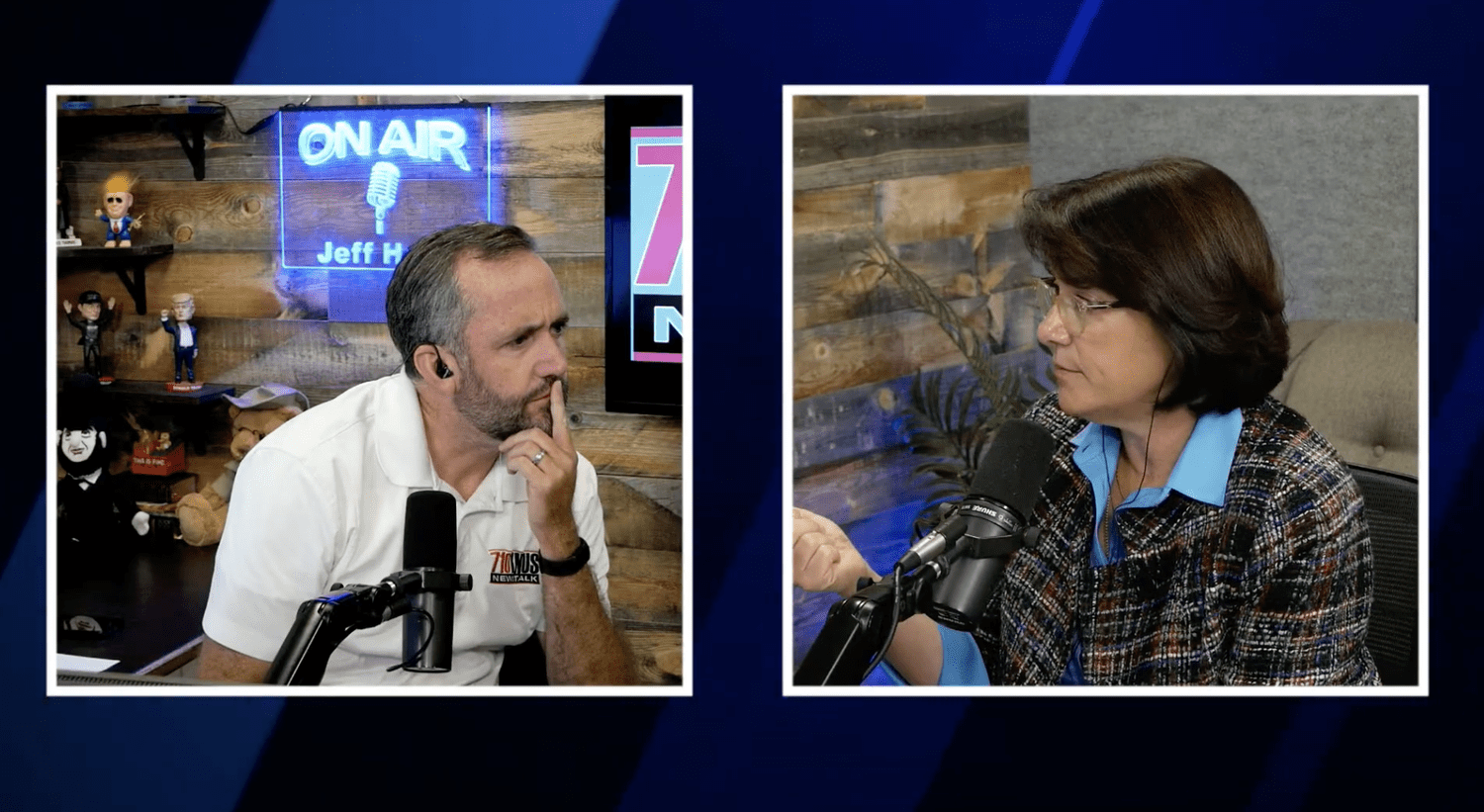 Eileen Laubacher on the Jeff and Bill Show