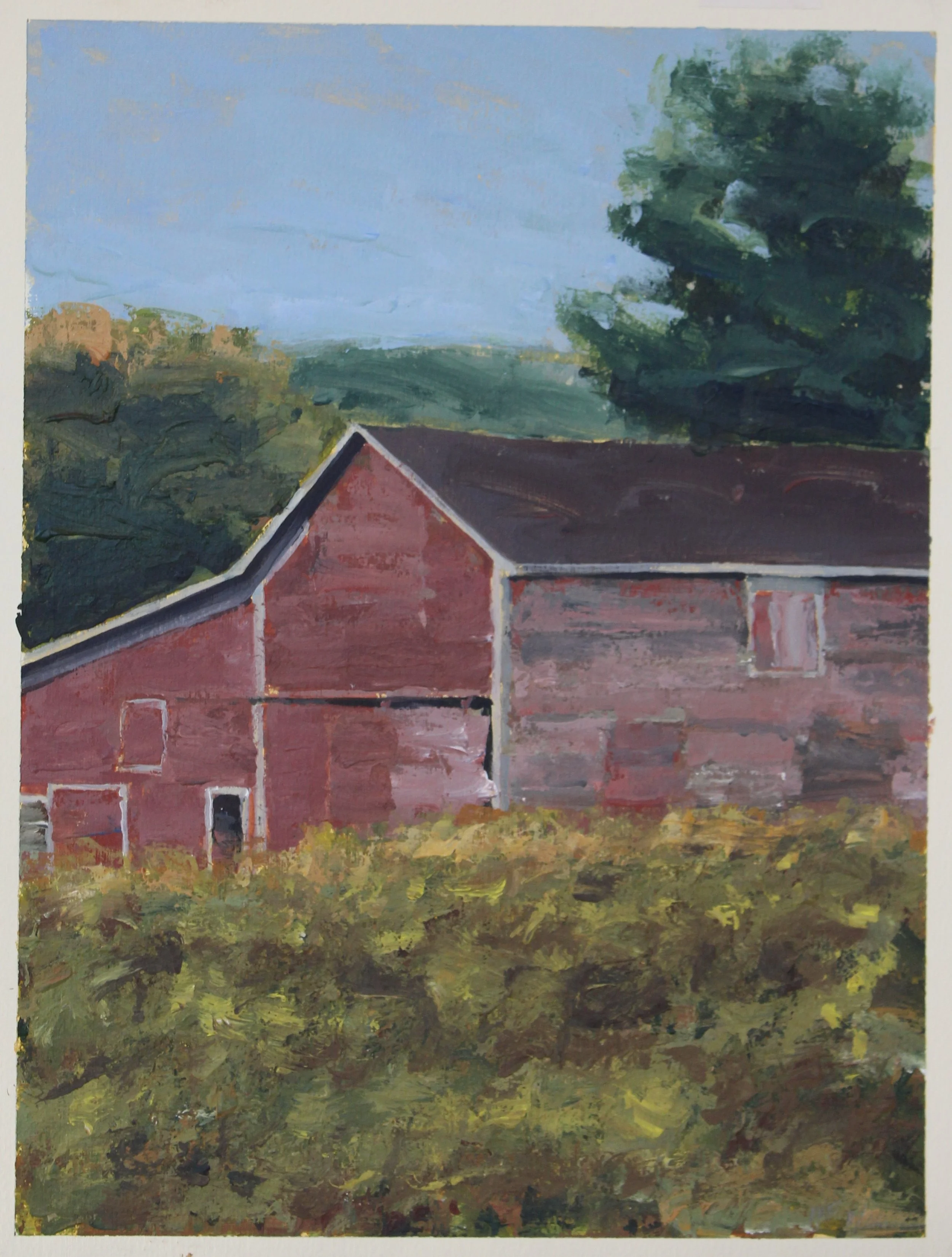 Red Barn with Lush Field | 01/2000