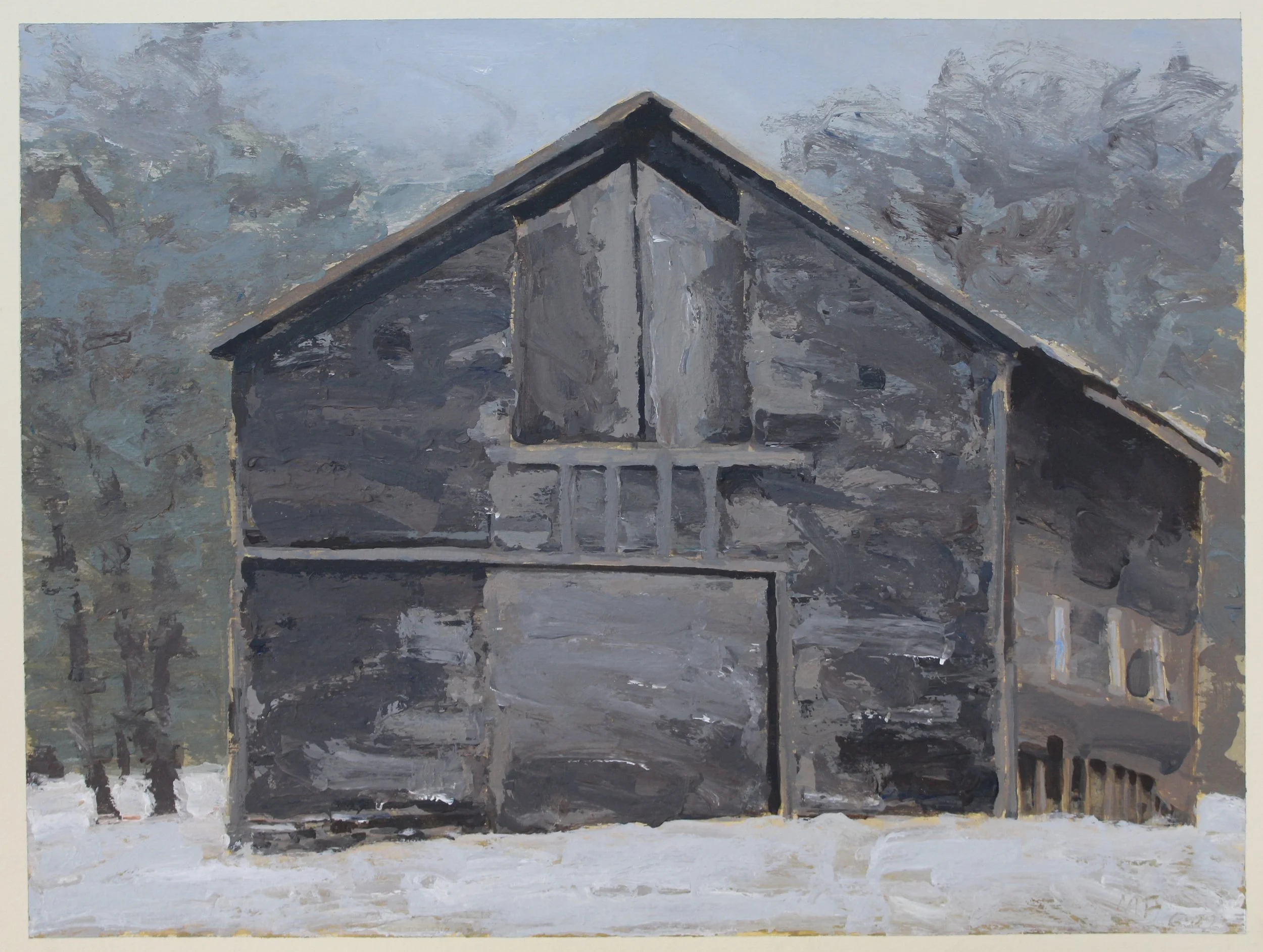 Looming Winter Barn | 6/1972
