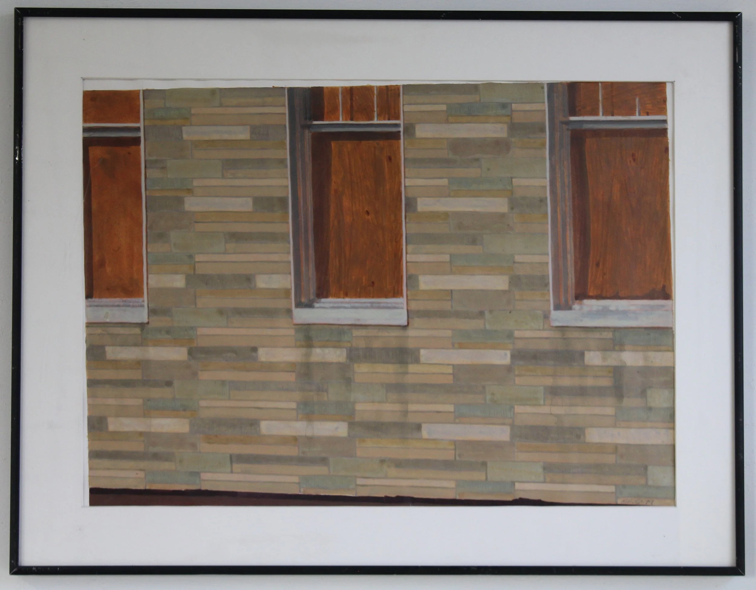 Grove Street House #2 | 17 x 22 | 1986 | Framed