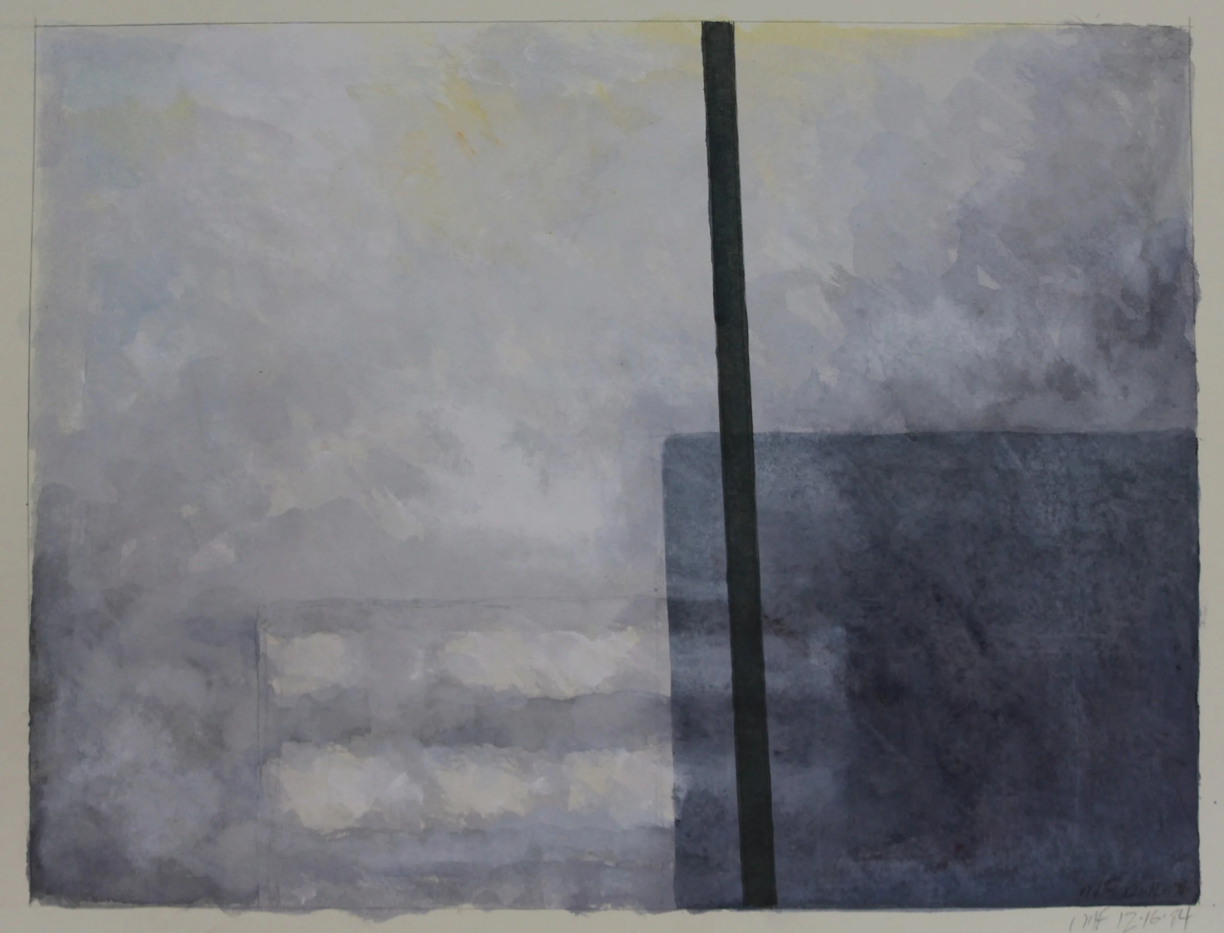 Snow Flurry : Building and Pole | 12/16/1984