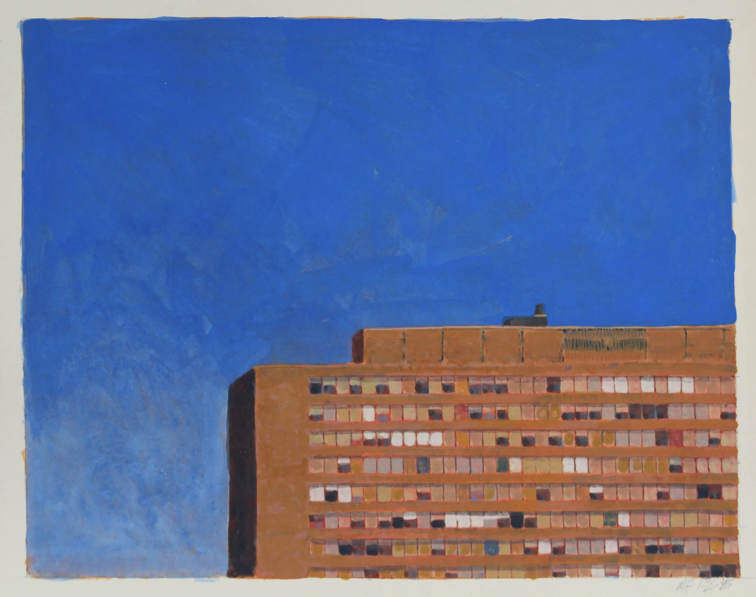 Copper Glow Against Blue Sky | 1/25/1985