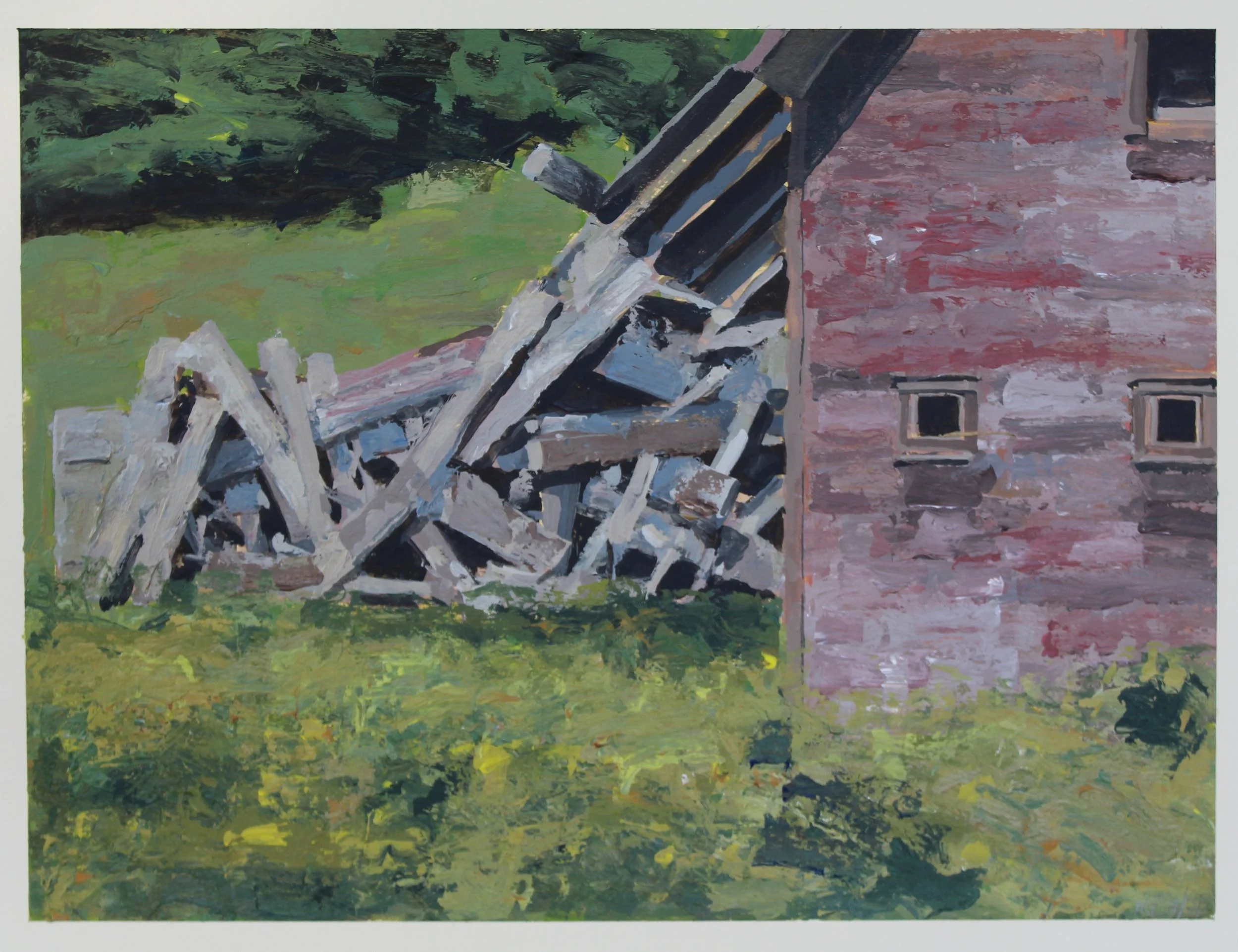 Fallen Barn in Spring | 04/2001