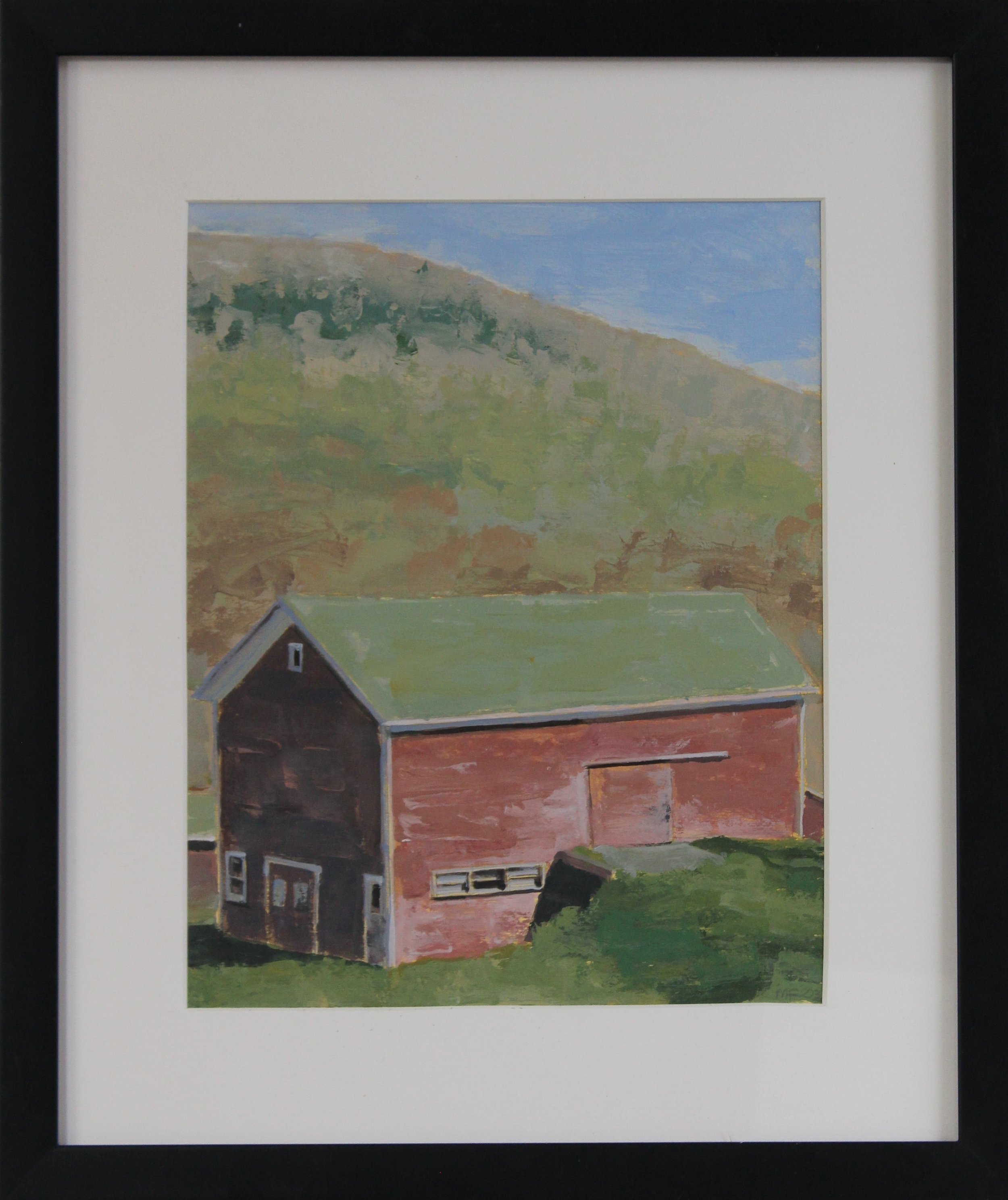 Barn & Hill | 8 x 10 | 2003 | Framed
