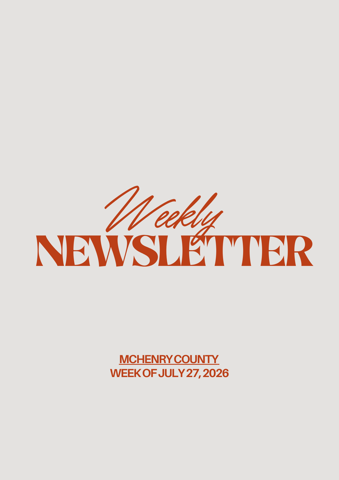 McHenry County IL Real Estate Market Update &amp; Weekly Events Guide (July 26, 2026)