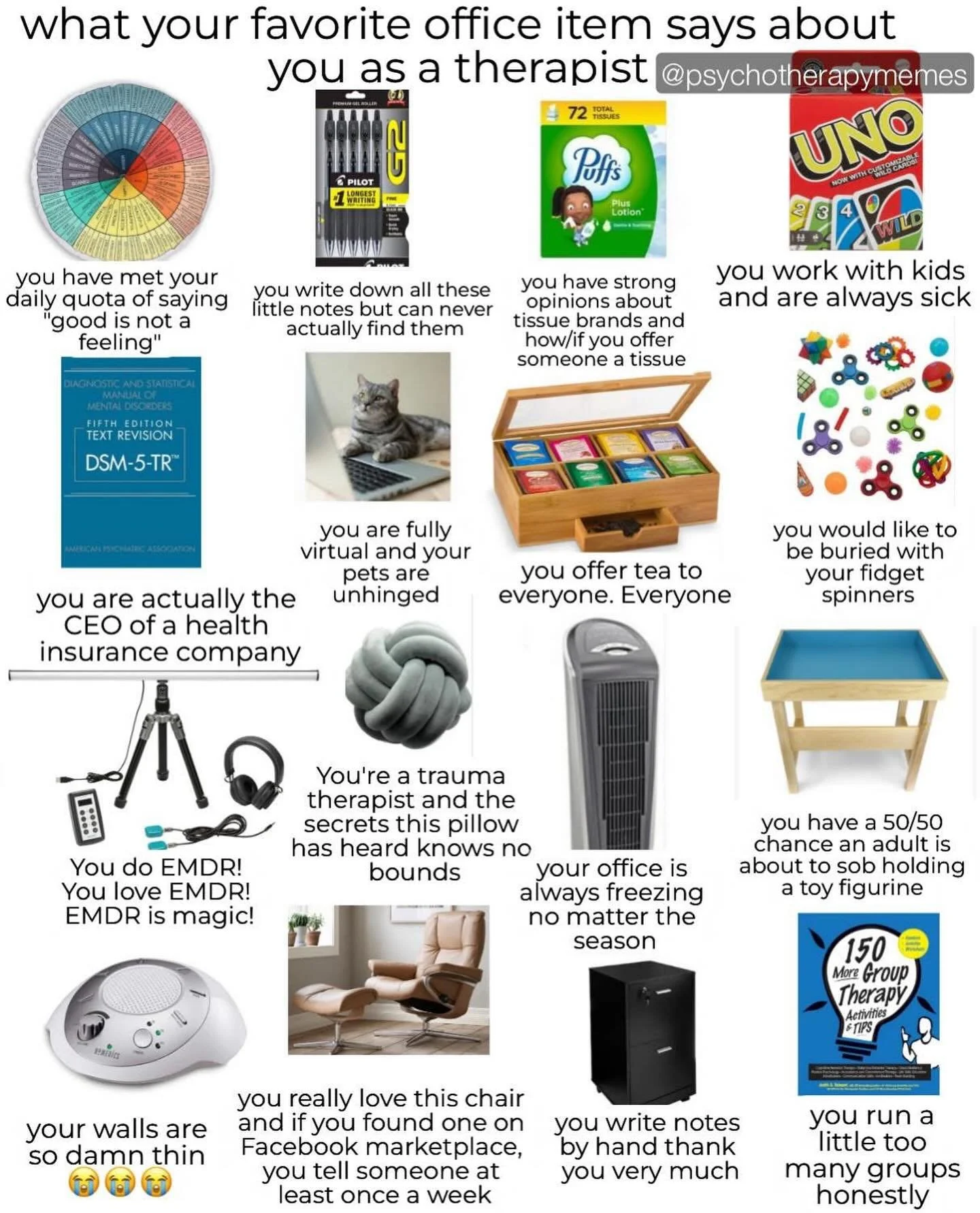 ✅ Can confirm the knotted pillow has heard all the things 🙈🙉🙊 

#traumatherapist #emdrtherapist

📸cred: @psychotherapymemes