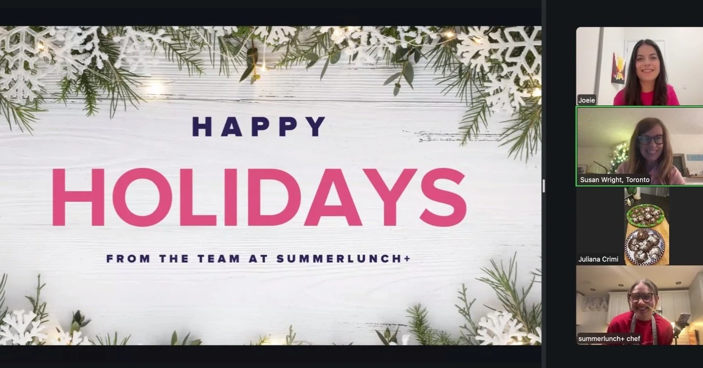 Before summerlunch+ signs off for the holiday season, we wanted to send a HUGE thank you to our community. ❄️

Happy holidays from the whole summerlunch+ team!

We&rsquo;re wrapping up the year with full hearts (and full cookie tins) after a successf