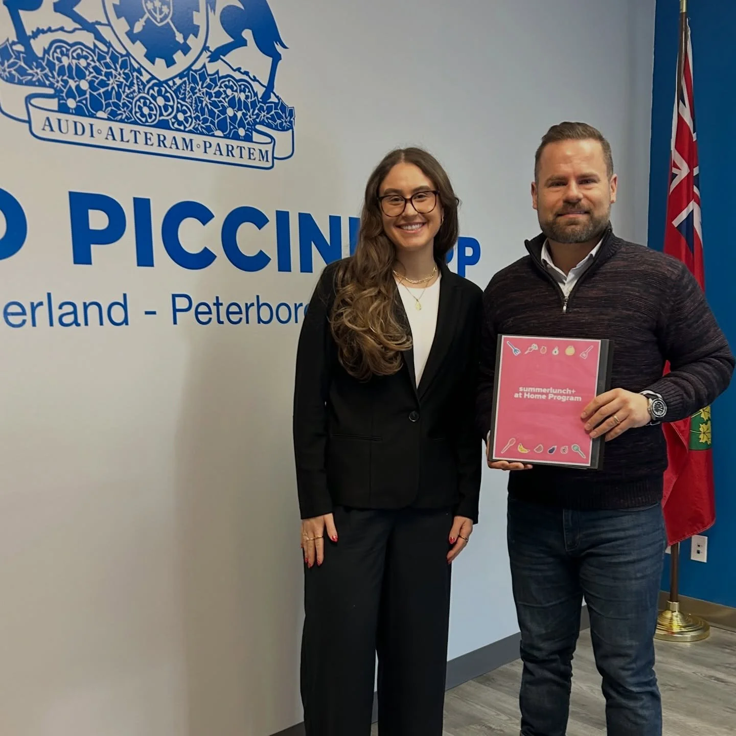 The summerlunch+ team had the pleasure of connecting with Minister Piccini today! 

It was great to share how our program supports children and families across Ontario while discussing ways to make healthy meals and nutrition education more accessibl