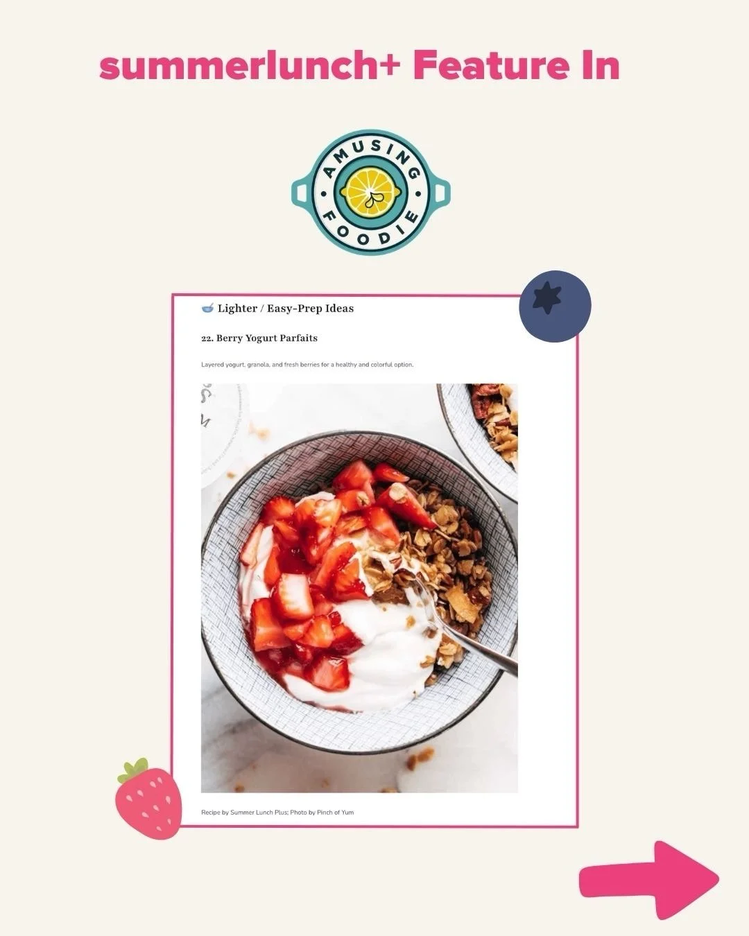 Huge thank you to @amusingfoodie for featuring our Very Berry Yogurt Parfait recipe! 🍓🫐

Check out the full article for lots of other great recipes featured! 

https://www.amusingfoodie.com/mothers-day-breakfast-ideas-kids-can-make/
&hellip;

#Berr